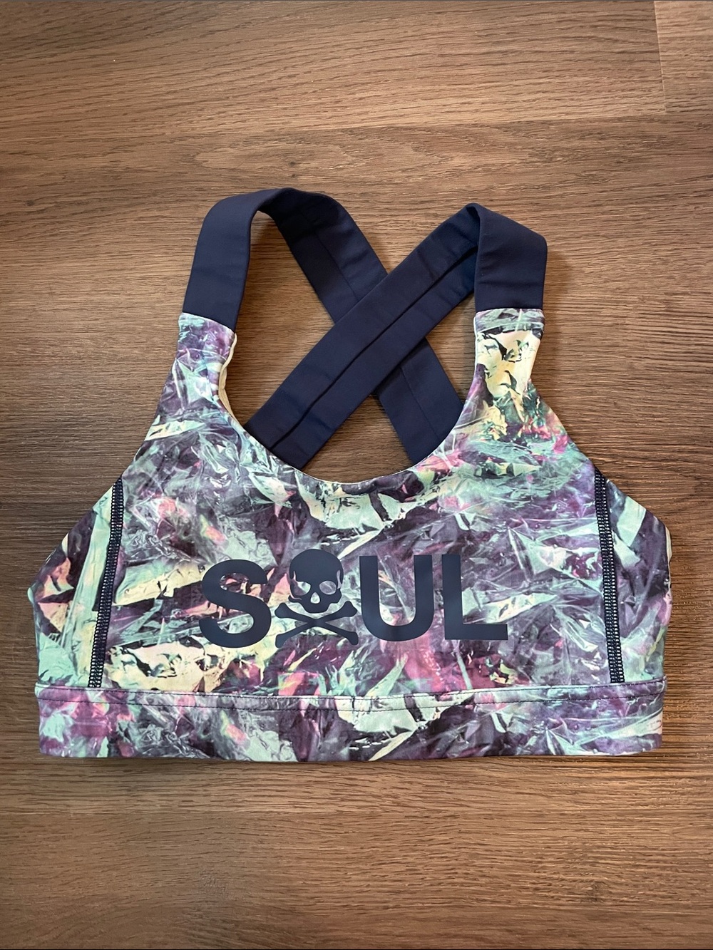 Lululemon Soul cycle cross back rainbow Sports Bra XS 2 4